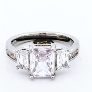 Diamond Wedding Set / Engagement Ring 925/14K size 6,7,8,9,10